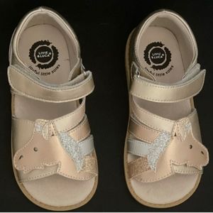 Livie and Luca Gold Metallic “Unicorn” Sandal size 12